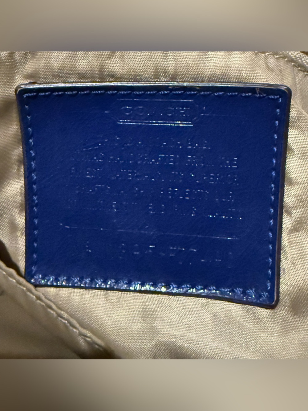 Coach Electric Blue Signature Crossbody Bag - Picture 6 of 9